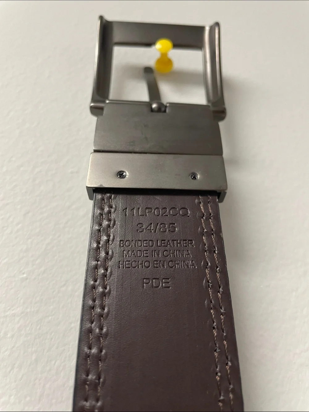 Levi's Men's Black Belt with Gunmetal Buckle sz34 | Like New